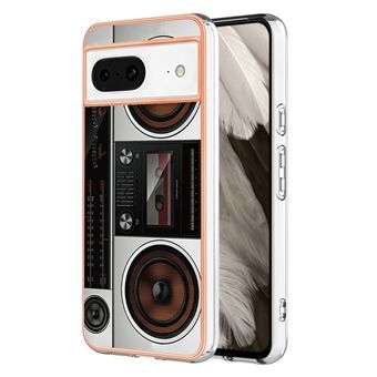 YB IMD Serie-19 Stijl-D Voor Google Pixel 8 Hoesje IMD Patroon Elektroplate TPU Telefoonhoesje