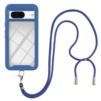 YB PC Serie-4 Voor Google Pixel 8 Hoesje PC+TPU Anti-kras Telefoonhoesje met Lanyard