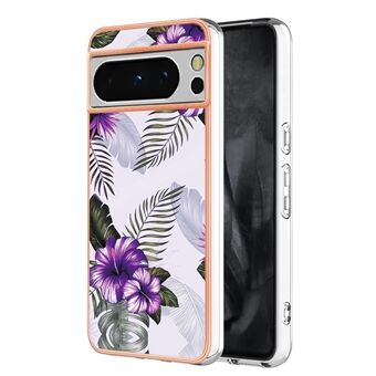 YB IMD-serie 1 Voor Google Pixel 8 Pro Hoesje IMD Zacht TPU Elektroplating Telefoonhoesje