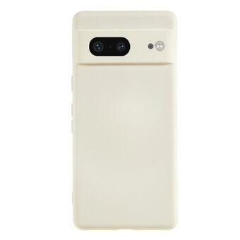 Voor Google Pixel 8 Hoesje met vezelvoering, rubberen TPU, krasbestendige telefoonhoes achterkant