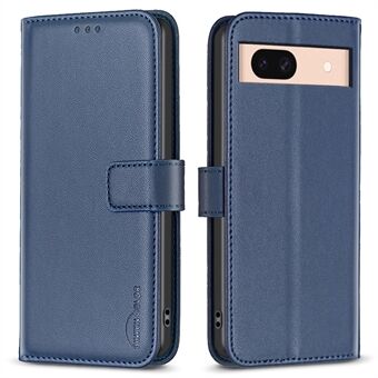 BINFEN COLOR BF17 voor Google Pixel 8a hoesje met standaard en lederen portemonnee cover