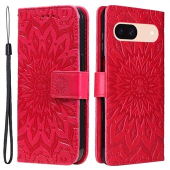 KT Imprinting Flower Series-1 voor Google Pixel 8a hoesje PU lederen slanke telefoonhoes portemonnee.