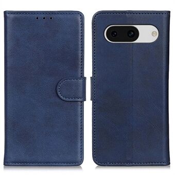 Voor de Google Pixel 8a Case Anti-Kras Telefoonhoesje Portemonnee Stand Beschermende Telefoonhoes - Blauw.