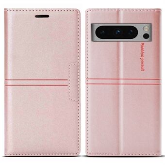Voor Google Pixel 8 Pro Leren Hoesje Magnetische Auto-geabsorbeerde Telefoonhoes