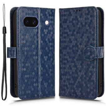 Voor Google Pixel 8a Hoesje Schokbestendige PU Leren Flip Wallet Telefoonhoesje met Band