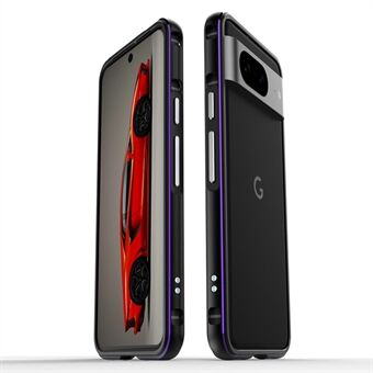 Voor Google Pixel 8 hoesje met schokabsorberend metalen frame bumper cover.