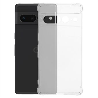 Voor de Google Pixel 7 Pro 5G TPU-hoesje Transparante Telefoonhoes met Versterkte Vier Hoeken.