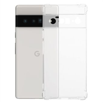 Voor Google Pixel 6 Pro 5G is er een doorzichtig TPU-hoesje met vier hoekbescherming tegen vallen.