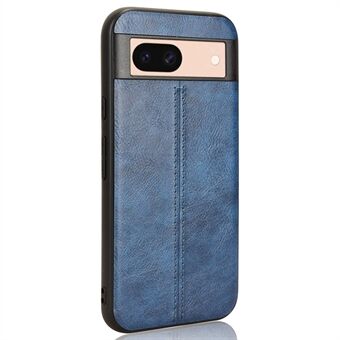 Voor de Google Pixel 8a Cowhide Texture Back Cover PU Leren Gecoate TPU+PC Telefoonhoesje