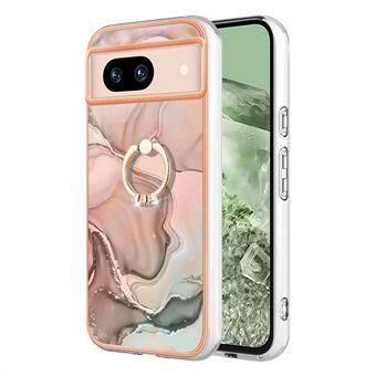 YB IMD-serie 17 Stijl-E Voor Google Pixel 8a Marmeren Patroon IMD Telefoonhoesje TPU Achterkant