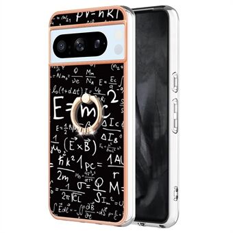 YB IMD-serie-20 Stijl D voor Google Pixel 8 Pro Elektrolytisch Gecoate Telefoonhoes met Kickstand, 2.0 mm TPU Cover.