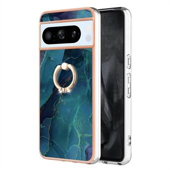 YB IMD-serie 17 Stijl-E Voor Google Pixel 8 Pro Hoesje Marmeren Patroon IMD TPU Telefoonhoes