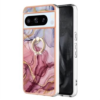 YB IMD-serie-17 stijl-E voor Google Pixel 8 Pro hoesje marmerpatroon IMD TPU telefoonhoes