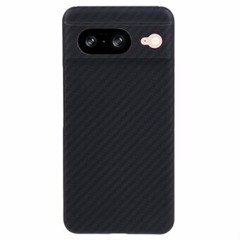 Voor Google Pixel 8 hoesje 1500D Grove Textuur Zwart Aramidevezel Carbon Fiber Textuur Telefoonhoesje (Nauwkeurige Uitsnede)