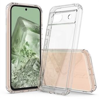 Voor Google Pixel 8a Telefoonhoesje Krasbestendige Acryl+TPU Transparante Case