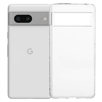 Voor de Google Pixel 7 5G Transparante TPU Cover Telefoonhoes met Airbag Bescherming (Grote Uitsparing voor de Achterste Lens)