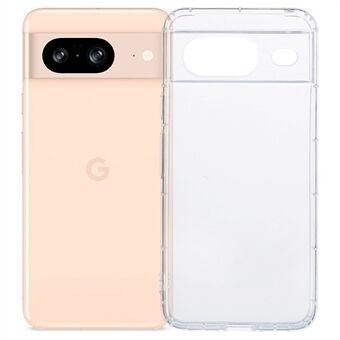 Voor Google Pixel 8 TPU hoesje met airbagbescherming, transparante telefoonhoes (met precieze lensopening)