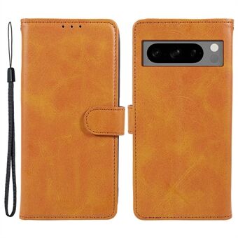 Voor Google Pixel 8 Pro Magnetische Case met Kalfsleer Textuur Portemonnee Telefoonhoesje