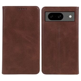 Voor Google Pixel 8 telefoonhoesje Magneet PU lederen kalf textuur zakelijke stijl kaartsleuf cover