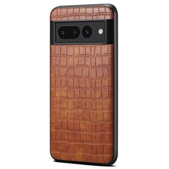 Voor Google Pixel 7 Pro 5G-achterkant hoesje met krokodillenprint en schokbestendige telefoonhoes.