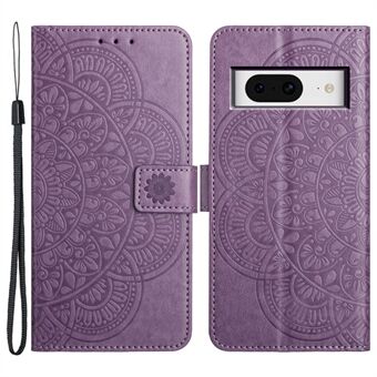 Voor Google Pixel 8 Hoesje PU Lederen Folio Stand View Cover