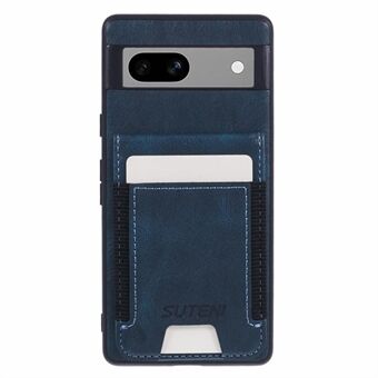 SUTENI H03 Voor Google Pixel 7a Anti-val Cover Kaarthouder PU+TPU Standfunctie Telefoonhoesje