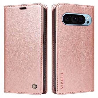 YIKATU YK-006 voor Google Pixel 9 / Pixel 9 Pro Case PU lederen wallet telefoonhoes met magnetische sluiting.