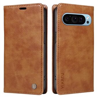 YIKATU YK-006 Voor Google Pixel 9 / Pixel 9 Pro Hoesje PU Lederen Portemonnee Telefoonhoesje met magnetische sluiting