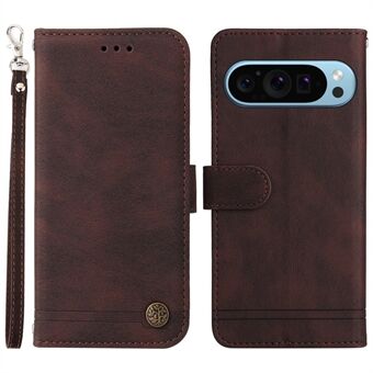 Voor Google Pixel 9 / Pixel 9 Pro Lederen Portemonnee Hoesje met Standfunctie Telefoon Cover met Huid-Touch Textuur