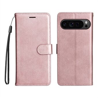 KT Leather Serie-2 voor de Google Pixel 9 Pro XL Telefoonhoes Flip Wallet Effen Kleur Telefoonhoesje