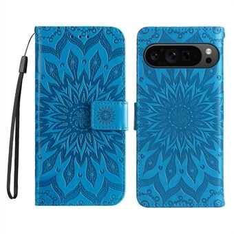 KT Bedrukken Bloemen Serie-1 Voor Google Pixel 9 Pro XL Hoesje Leren Telefoonhoesje met Portemonnee en Stand