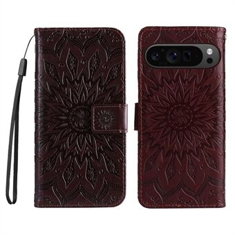 KT Imprinting Flower Serie-1 Hoesje voor Google Pixel 9 Pro XL Telefoonhoes van Leer met Portemonnee en Stand