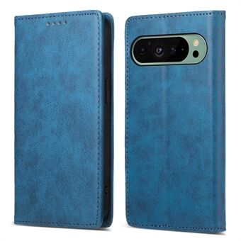 DF-05 Voor Google Pixel 9 / Pixel 9 Pro Portemonnee Telefoonhoesje Anti-val Leren Flip Cover