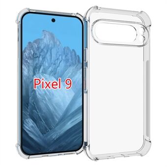 IDEWEI voor Google Pixel 9 / Pixel 9 Pro transparante hoesje met heldere achterkant en zachte TPU telefonische hoes transparante telefoonhoes