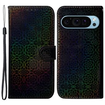 Voor Google Pixel 9 Pro XL Telefoon Beschermer Anti-Kras Dazzling Bloemenpatroon Telefoonhoes