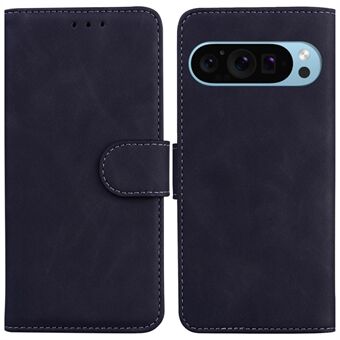 Voor Google Pixel 9 Pro XL Hoesje PU Lederen Hoesje Effen Kleur Portemonnee Hoesje Beschermende Telefoonstandaard