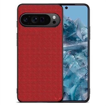 Voor Google Pixel 9 Pro XL Hoesje van nylon bekleed TPU met dubbele laag pantserbescherming voor de telefoon.
