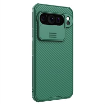 NILLKIN Camshield Pro-serie voor Google Pixel 9 Pro XL mobiele telefoonhoesje PC+TPU Cover met schuifbare camerabeschermer.