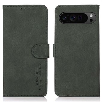 KHAZNEH Voor Google Pixel 9 Pro XL Telefoonhoesje met Opvouwbare Standfunctie Lederen Portemonnee Cover