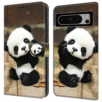 Voor Google Pixel 9 Pro XL Hoesje Patroonprint Leren Flip Telefoonhoesje
