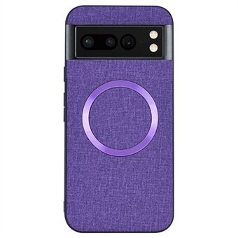 Voor de Google Pixel 8 Pro Magnetische Case TPU+Doek Vuilbestendige Telefoonhoes