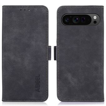 ABEEL Voor Google Pixel 9 Pro XL Magnetisch telefoonhoesje met zijdelingse magnetische sluiting en portemonnee cover.