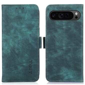 ABEEL voor Google Pixel 9 Pro XL Magnetische telefoonhoes met zijmagnetische sluiting en portemonnee-cover.