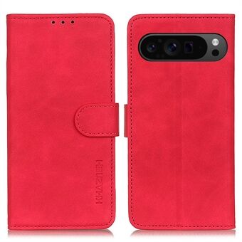 KHAZNEH Voor Google Pixel 9 Pro XL Hoesje PU Lederen Retro Ontwerp Portemonnee Telefoonhoes