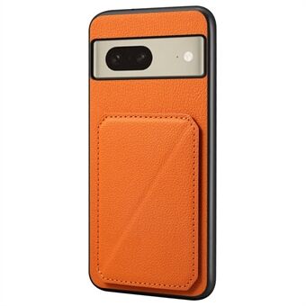 Voor Google Pixel 8 hoesje met kaarthouder en standaard van leer+PC+TPU mobiele telefoonhoesje.