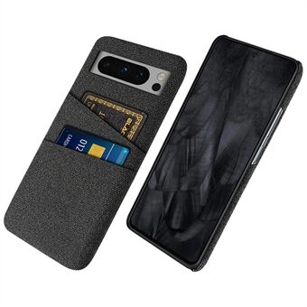 Voor Google Pixel 8 Pro hoesje met anti-val doek+ PC telefoonhoesje met dubbele kaarthouder.
