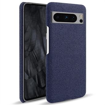 Voor Google Pixel 8 Pro Hoesje, Solide Kleur Stoffen Doek+PC Schokbestendige Telefoonhoes.