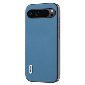 ABEEL voor Google Pixel 9 Pro XL hoesje met textuur van leer gecoat PC+TPU achterkant telefoonhoesje.