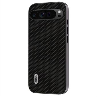 ABEEL Voor Google Pixel 9 Pro XL Hoesje LPU+PC+TPU Telefoonhoesje met Koolstofvezel Textuur