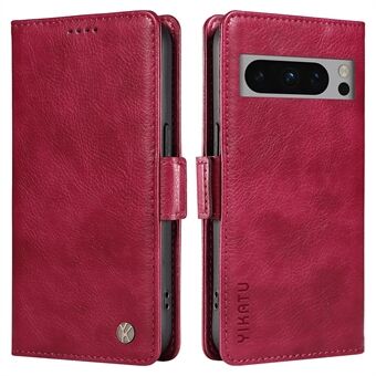 YIKATU YK-007 voor Google Pixel 8 Pro Leren Telefoonhoesje met Litchi Textuur Portemonnee Cover